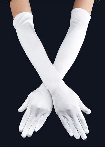 Прокат платья Перчатки длинные атласные для фотосессии и мероприятия в Омске